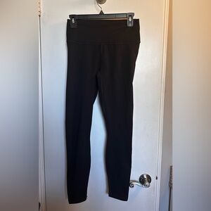 Fabletics High Waist 7/8 Leggings | Black | Size Medium